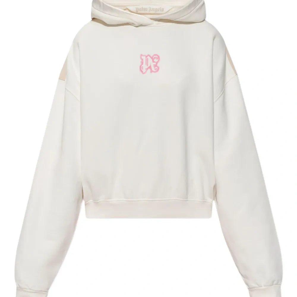 Укороченное худи с логотипом