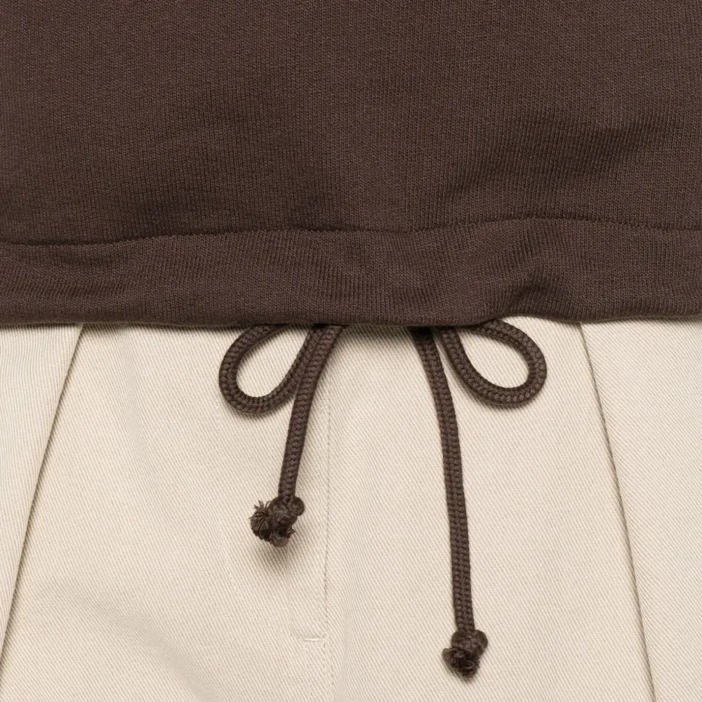 Топ с воротником-воронкой на молнии