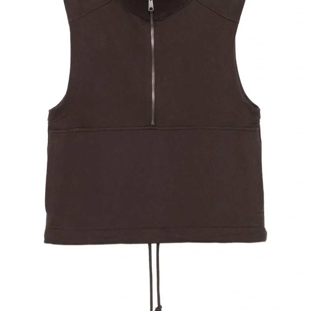 Топ с воротником-воронкой на молнии