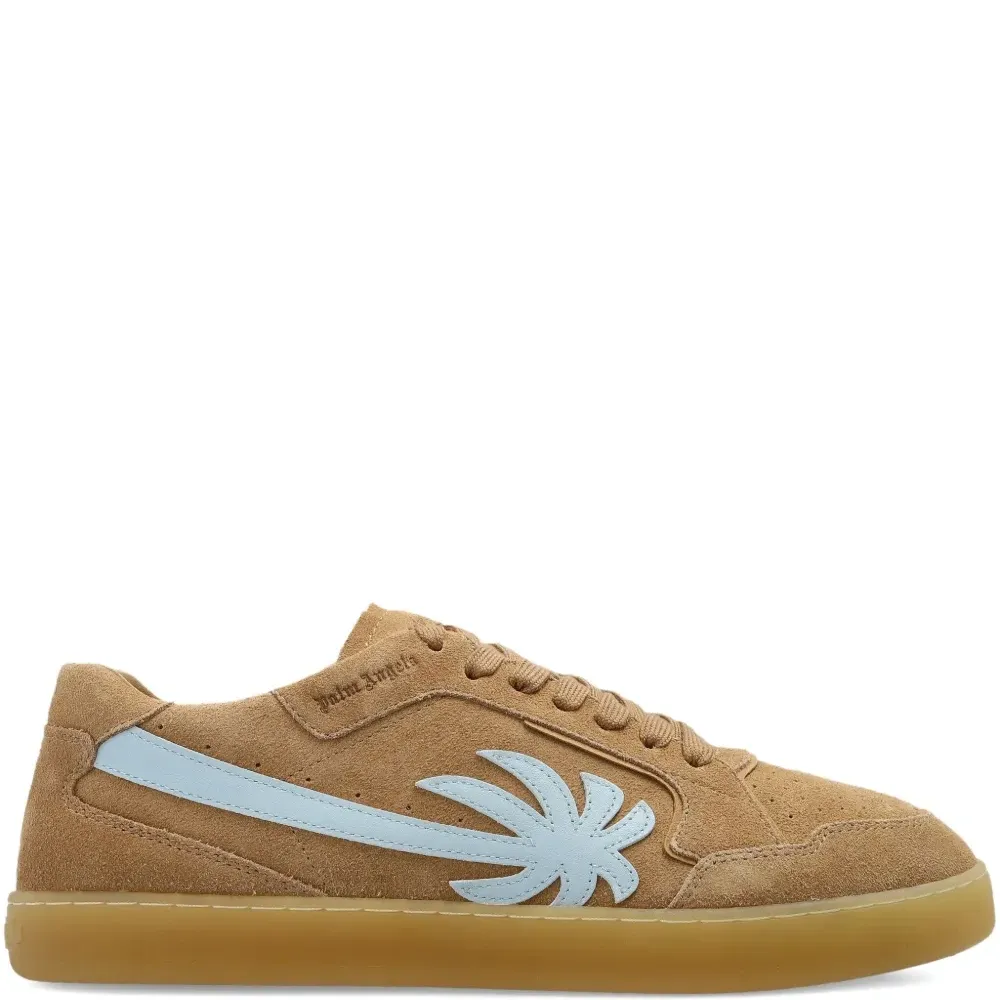 Кожаные кроссовки с пальмами