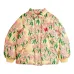 Куртка с цветочным принтом и капюшоном