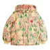 Куртка с цветочным принтом и капюшоном