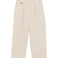 Брюки с поясом и складками