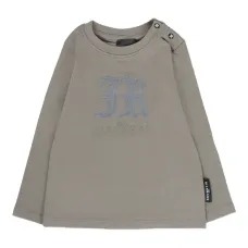 Футболка с длинными рукавами и принтом