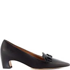 Туфли-лодочки на каблуке 40 мм из кожи Туфли-лодочки на каблуке 40 мм из кожи