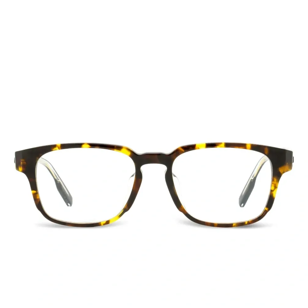 Очки с прямоугольной оправой и переносицей в виде замочной скважины