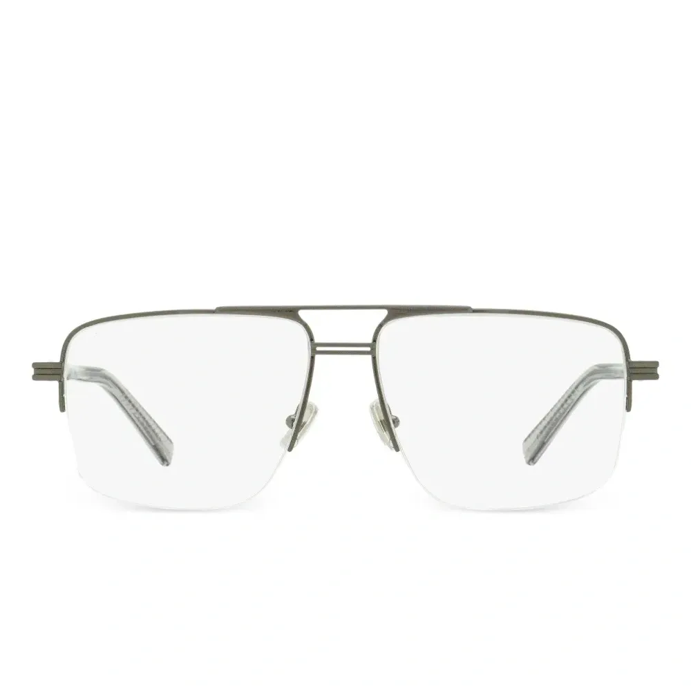 Очки-авиаторы с полуободковой оправой