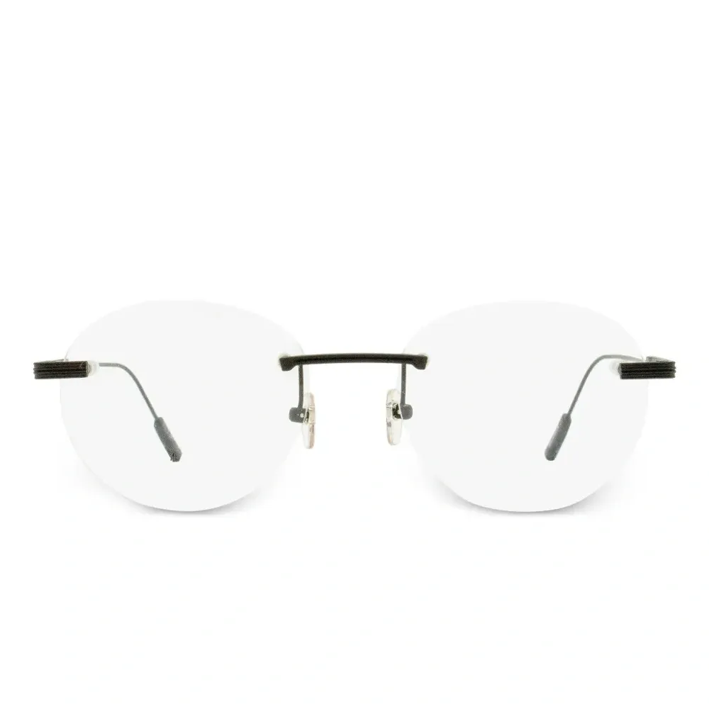 Овальные безободковые очки