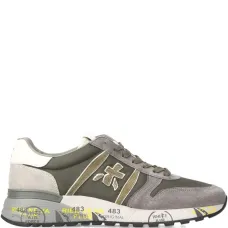 Кроссовки Lander 7706 из нескольких материалов на шнуровке