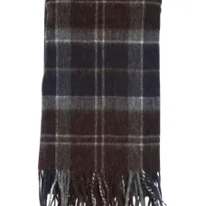 Шарф в клетку с бахромой Шарф в клетку с бахромой