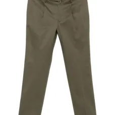 Брюки со складками и манжетами