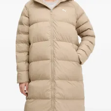 Дутый пуховик с капюшоном и логотипом Дутый пуховик с капюшоном и логотипом