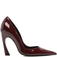 Туфли-лодочки из кожи с острым носком