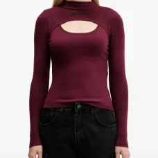 Трикотажный свитер с вырезами Трикотажный свитер с вырезами