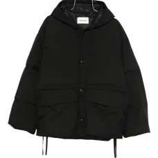 Стеганое пальто с капюшоном