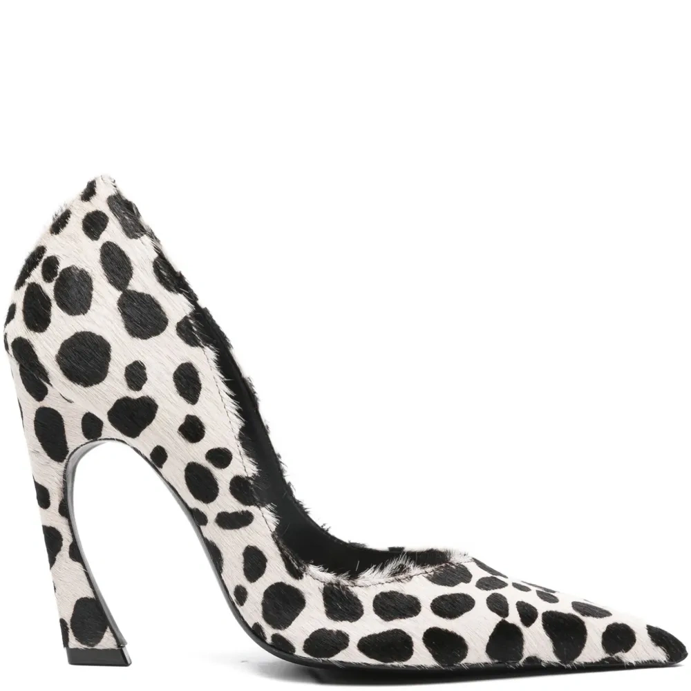 Туфли-лодочки Lexi с принтом «Далматинец», каблук 91 мм