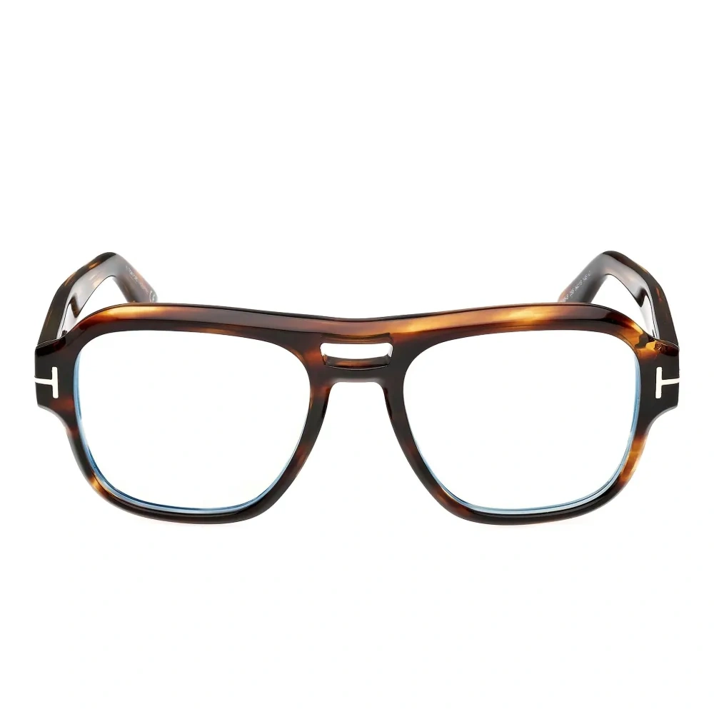 Очки с двойной перемычкой и деталями на шарнирах