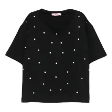 Футболка, украшенная стразами