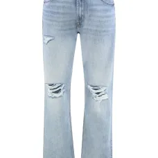 Джинсы из хлопка светлой стирки