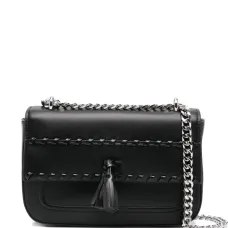 Сумка-сэтчел с кисточкой и цепочным ремнем