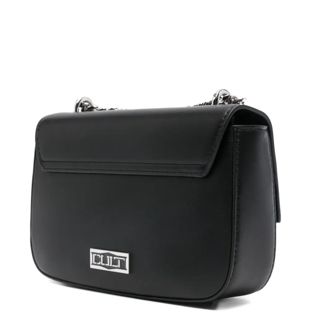 Сумка-сэтчел с кисточкой и цепочным ремнем