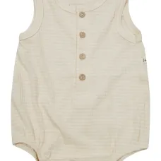 Полосатый комбинезон на пуговицах