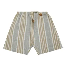 Полосатые бермуды с кулиской