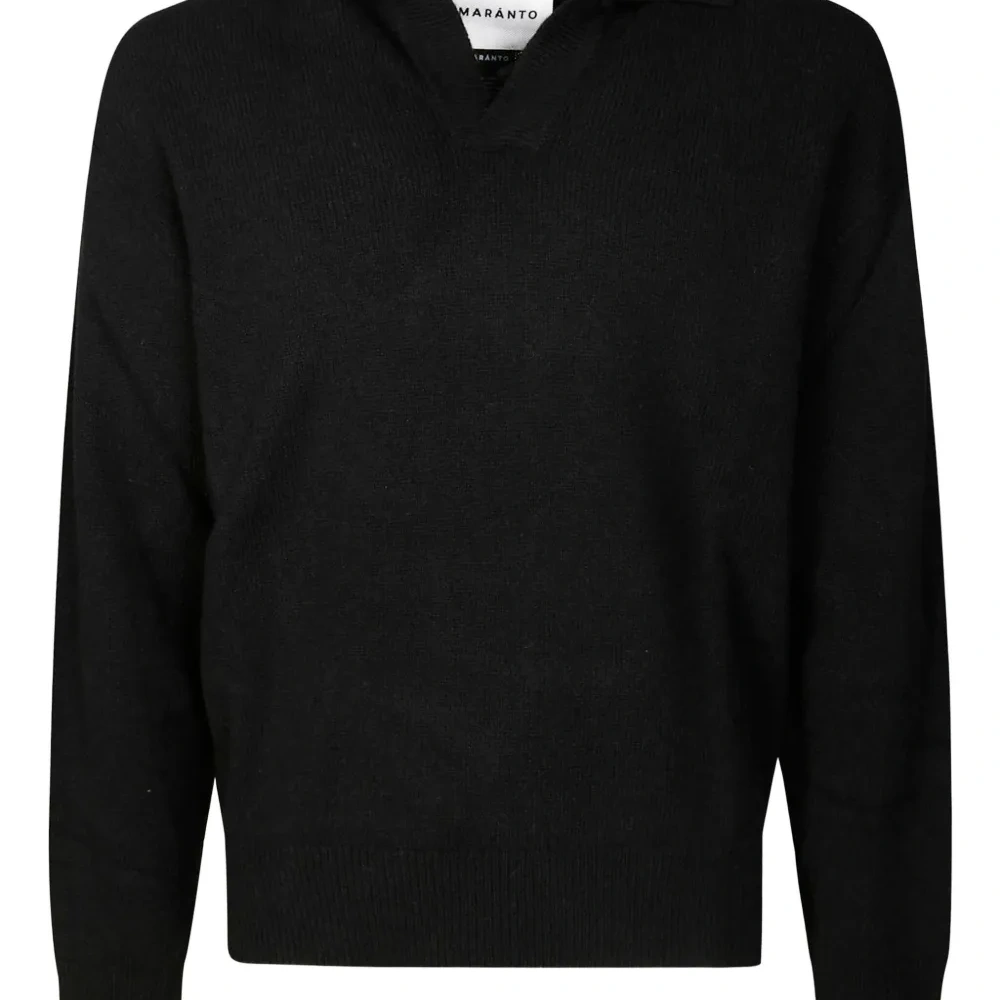 Свитер с воротником-поло