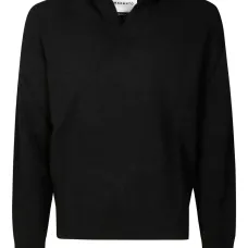 Свитер с воротником-поло