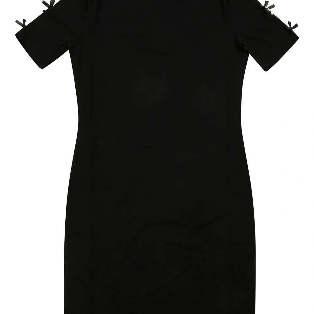 Платье мини с бантом