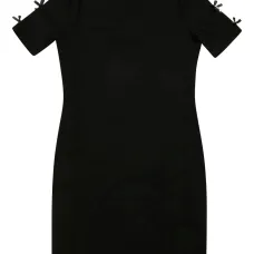 Платье мини с бантом