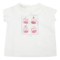 Декорированная футболка с воротником Питер Пэн