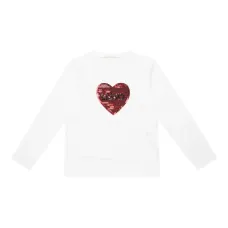 Футболка с длинными рукавами и пайетками