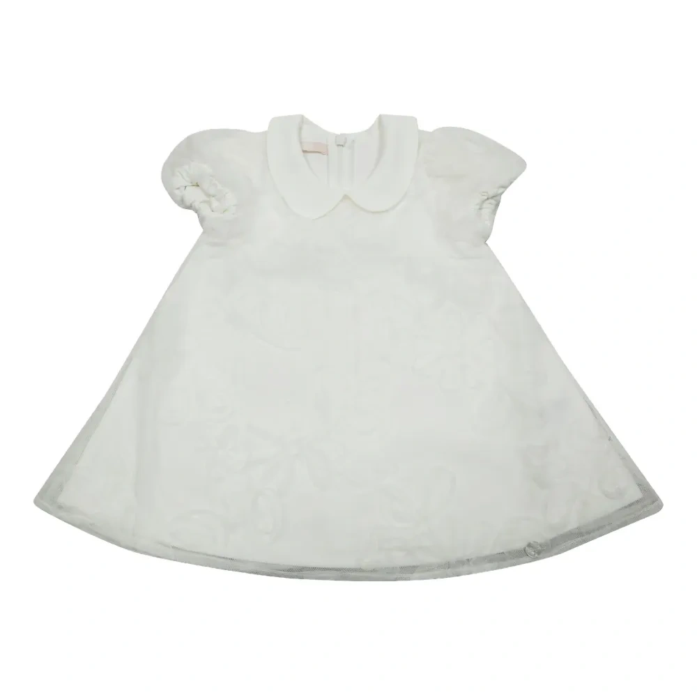 Платье с воротником Питер Пэн и короткими рукавами