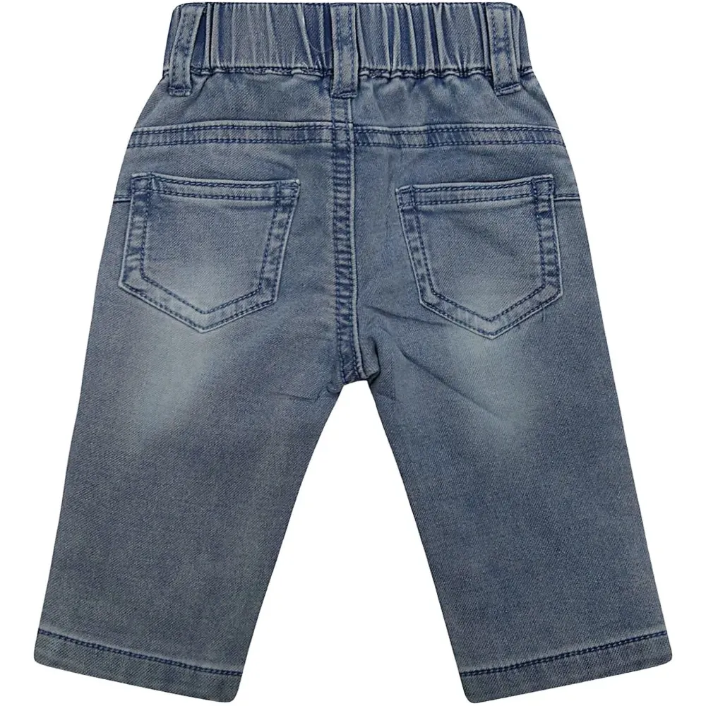 Брюки с вышивкой в виде сердца