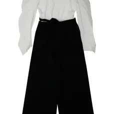 Комбинезон с поясом и завязками