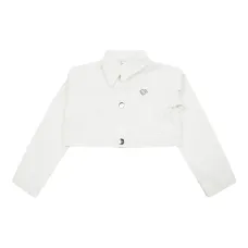 Укороченная рубашка с аппликацией