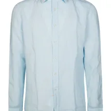 Льняная рубашка с вышитым логотипом Льняная рубашка с вышитым логотипом