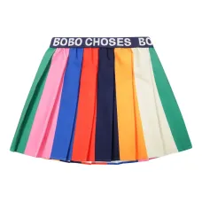 Юбка в стиле колор-блок со складками