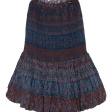 Ярусная юбка миди