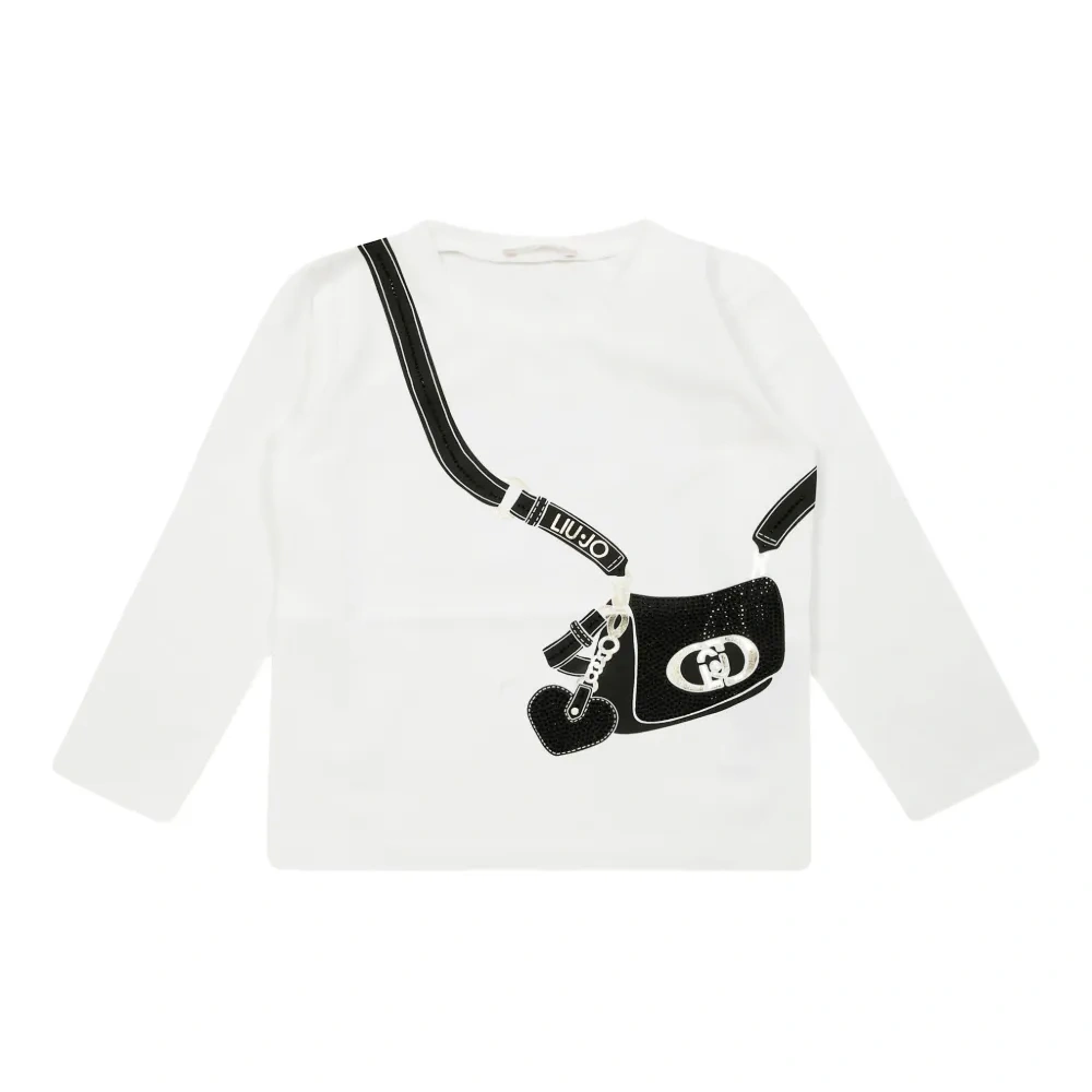 Футболка с длинными рукавами и принтом