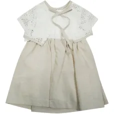 Платье с цветочной аппликацией