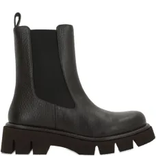 Ботинки с круглым носом