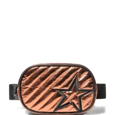 Стёганая мини-сумка на пояс с мотивом звезд