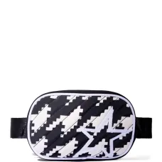 Поясная сумка в ломаную клетку