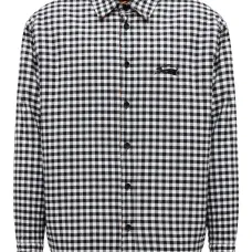 Рубашка в клетку с возможностью двусторонней носки