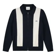 Кардиган в полоску на молнии