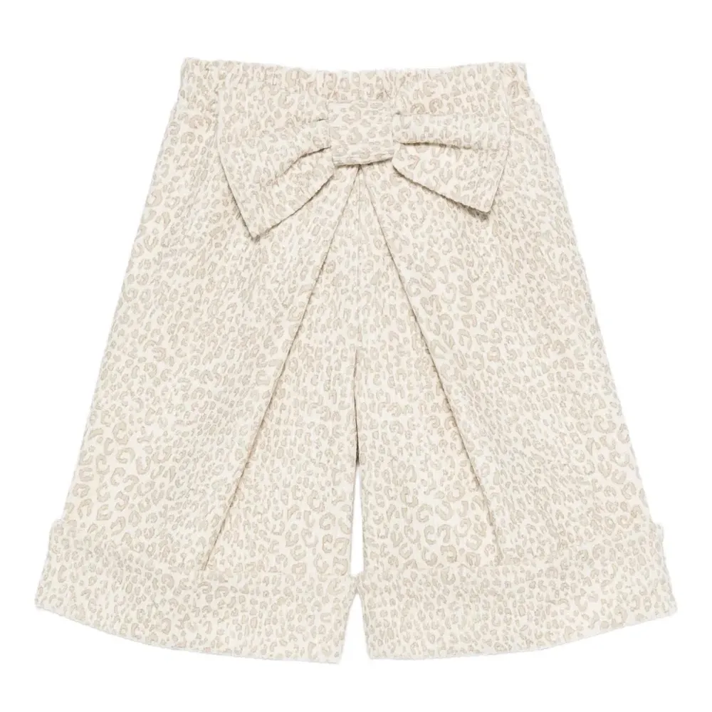 Брюки с анималистичным принтом