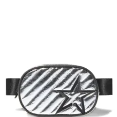 Мини-сумка на пояс с стеганым узором в виде звезд
