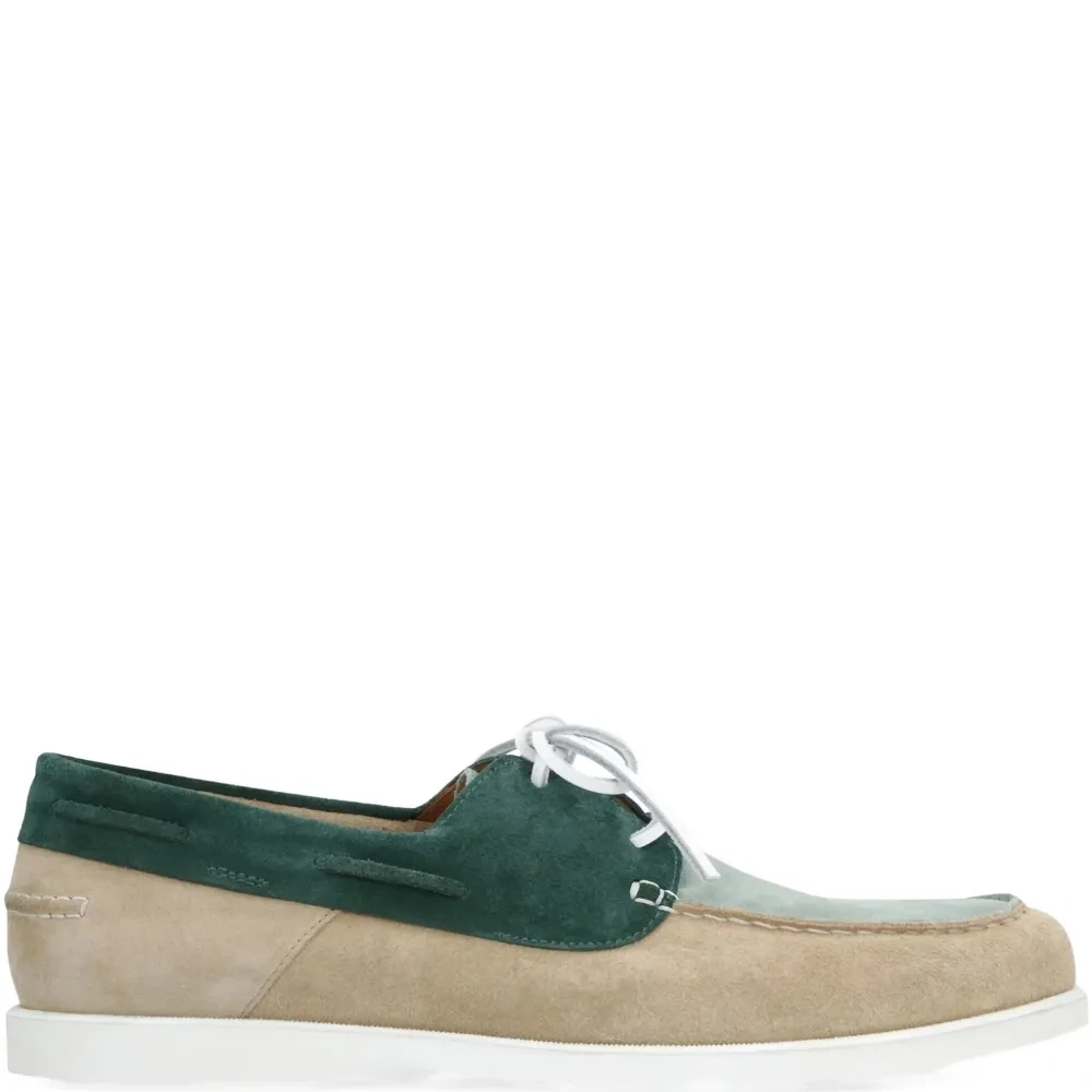 Броги с замшевыми вставками